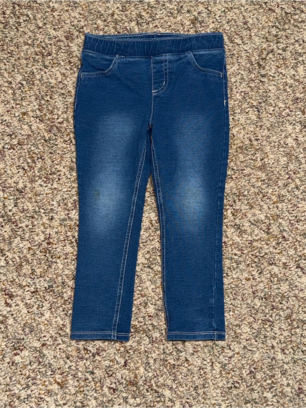 Girls 4T pants leggings jumping beans Dark Blue Kids Denim-Look Leggings